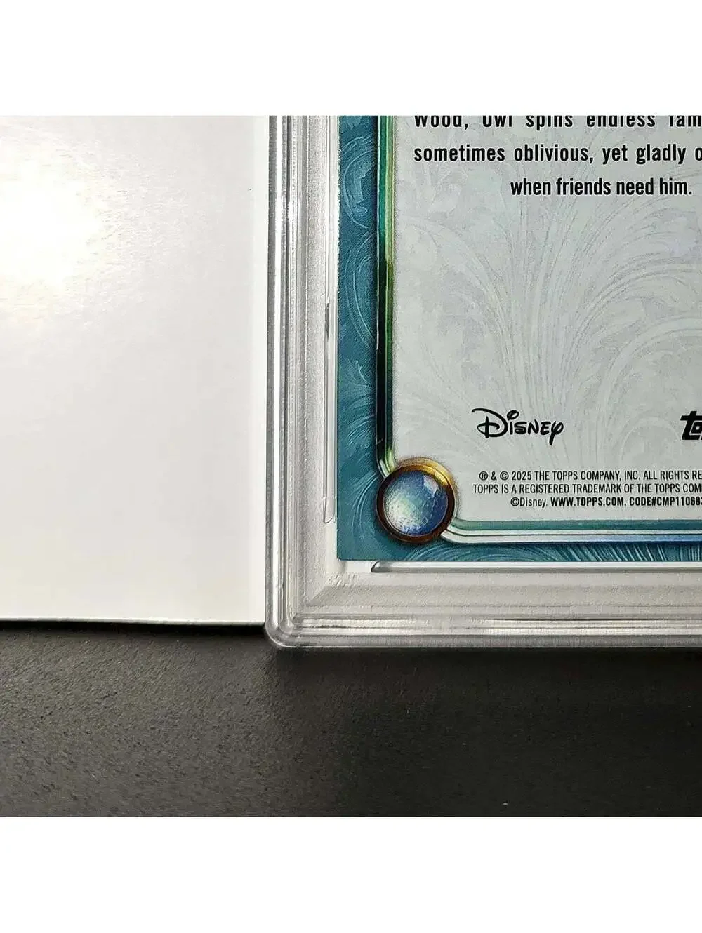 Owl 2025 Topps Disney Wonder #120 Diamond Card Sleeping Beauty PSA 8